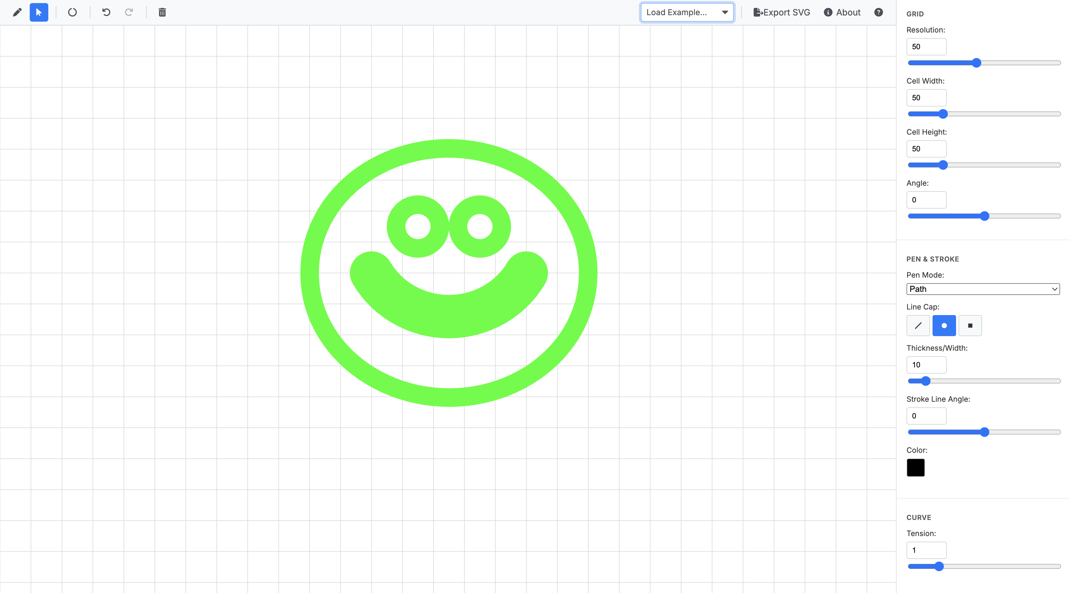 A MetaFont tool interface